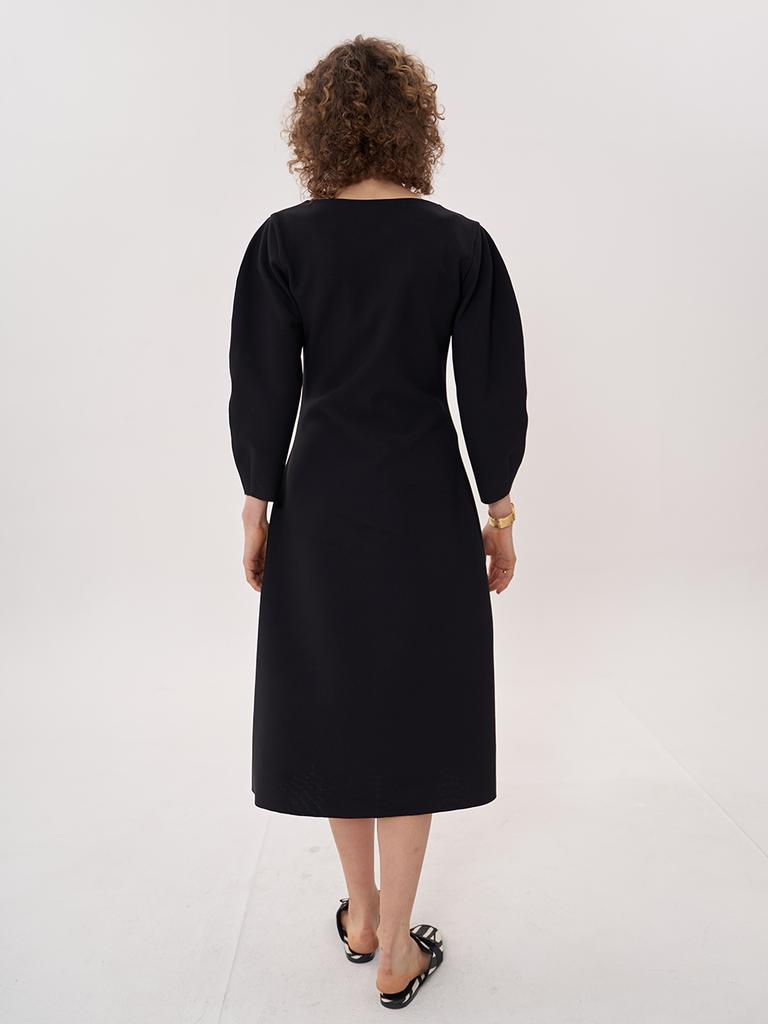 Bemon Signature V-Neck Dress_Black