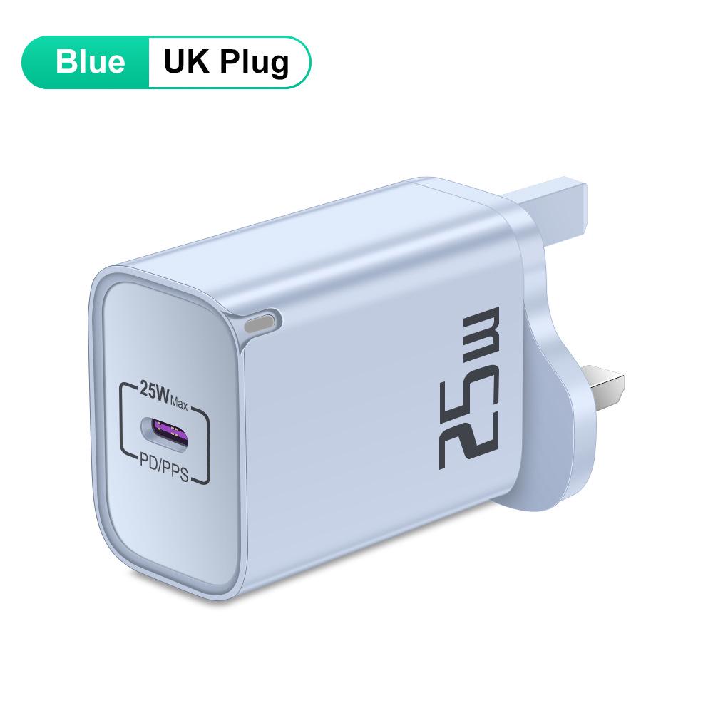 20W PD Fast Charger for Mobile Phones - EU/US/UK Travel Plug Specifications