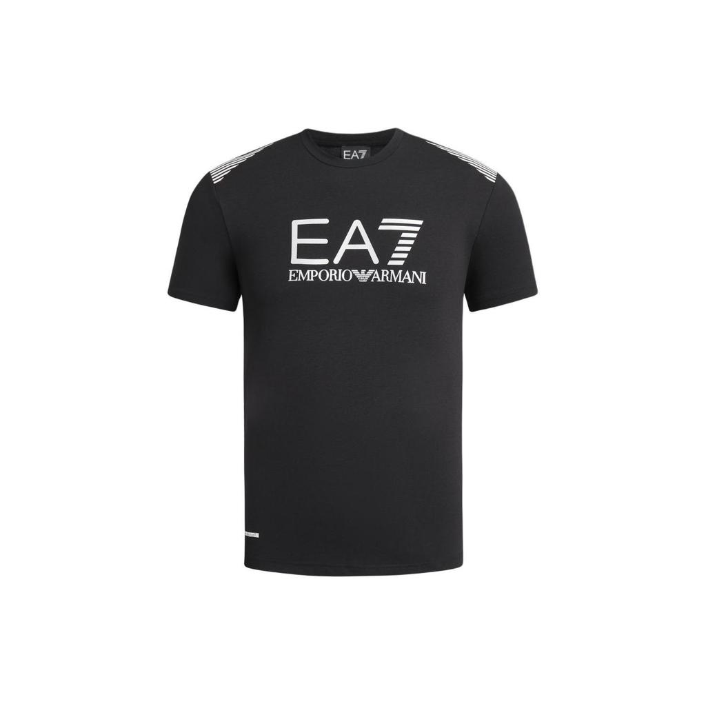 EMPORIO ARMANI EA7 SS24 T Shirt Men's Black 3DPT29-PJULZ-1200