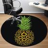 1pc Pineapple Sunflowers Office Round Area Rug, Indoor Mat Suitable ForOffice, Under Office Chairs Bedroom Living Room Home Decor T167