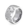 Croissant Rings for Women Braided Twisted Signet Stainless Steel Chunky Dome Ring Stacking Band Jewelry Anillos Joyas De Mujer