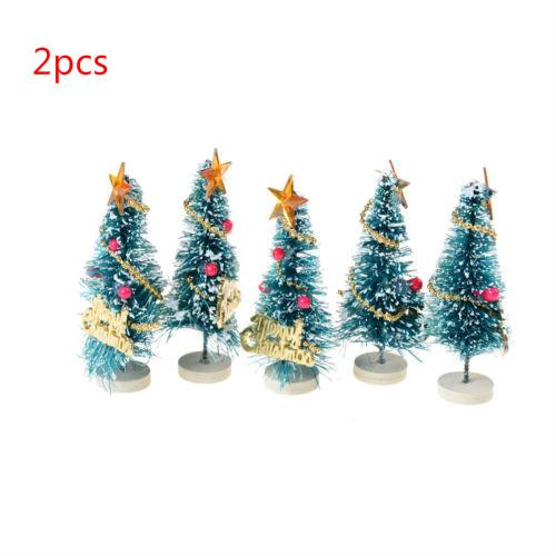 Hot DIY Mini Christmas Tree Small Pine Tree Placed In The Desktop Home Decor Christmas Party Decoration Kids Gifts For Home Xmas