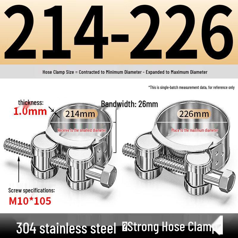 

Aokewen Stainless Steel Heavy-Duty Pipe Clamp