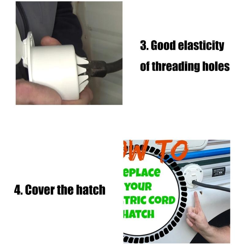 Electrical Cable Hatches Power CableHatches 5Inch Round Electric Cable Hatches Truck Accessories Easy Installation