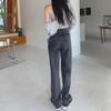 High Waist Women's Wide-Leg Jeans: Hong Kong Style, Loose Fit, Straight-Leg, Slimming Autumn Trend