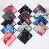 Women's Tie-Dye Watercolor Cotton Linen Scarf - Soft and Stylish Headscarf