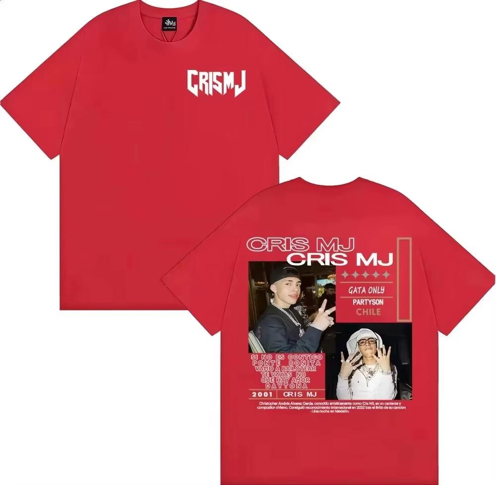 2026 summer Graphic Tshirts Rapper CRIS MJ Album Tour Unisex Women Vintage 90s Hip Hop Street Tshirt Casual Male T Shirt