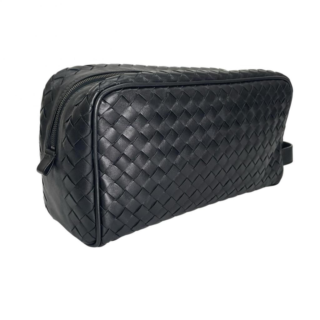 BOTTEGAVENETA INTRECCIATO Clutch bag black mens used