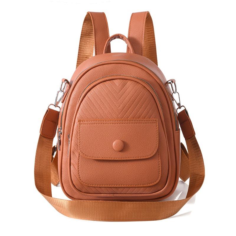 Neuer Rucksack Pendeln kleine und große Kapazität Mode Reiserucksack Damen kleiner Rucksack multifunktionale einfarbige Tasche