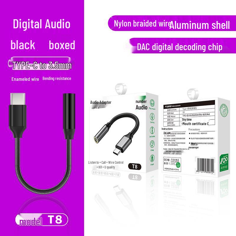 Type-C to 3.5mm Headphone Adapter for Huawei, Samsung, iPad Audio Devices