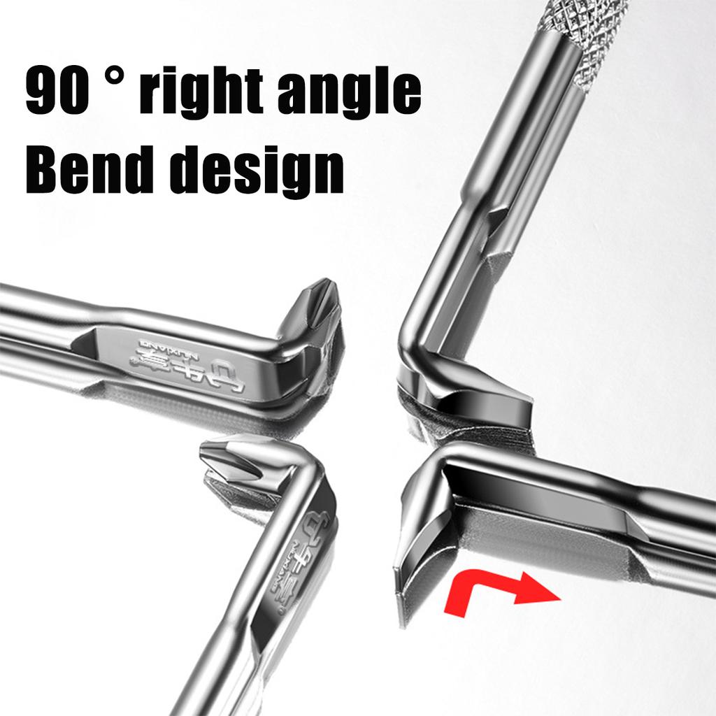 L-shaped Double Head Screwdriver, High Torque Mini Small Cross Screwdriver, High Hardness Double Head Screwdriver