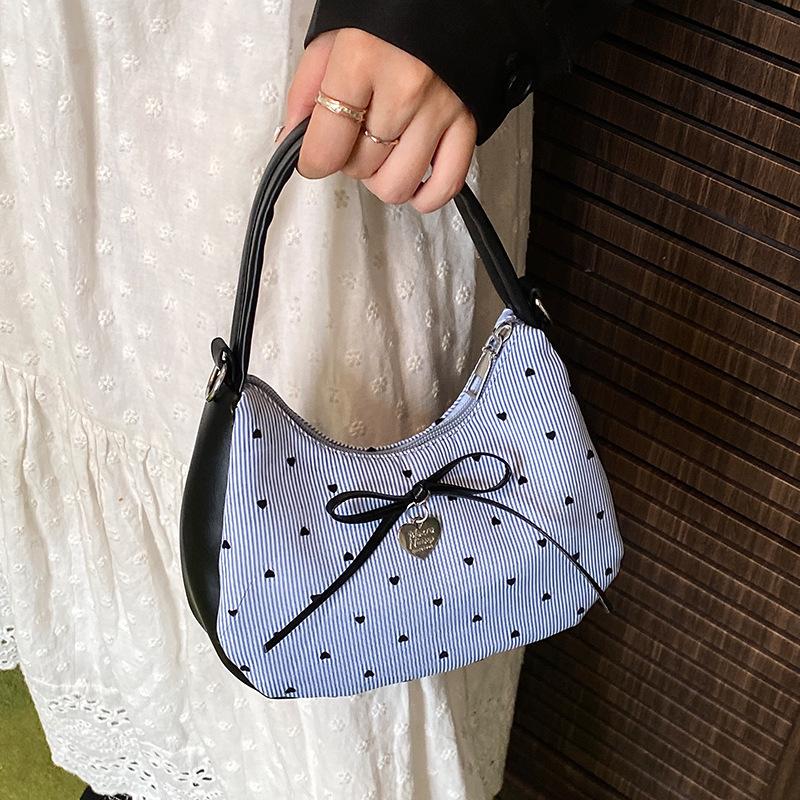Bow Underarm Bag, Fashionable Handbag, Stylish Single-shoulder Crossbody Bag