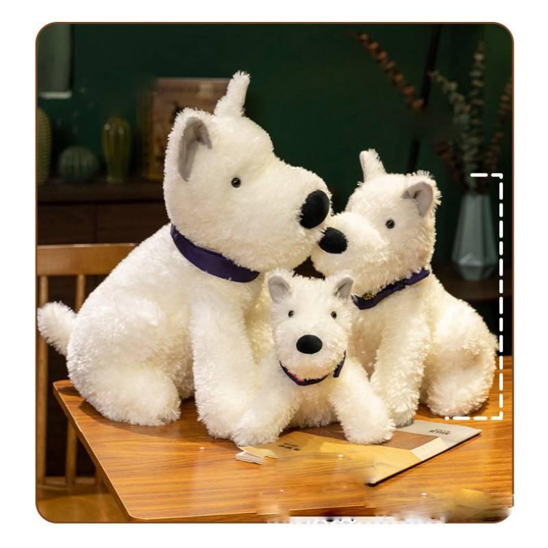Cute West Highland White Terrier Plush Doll Fluffy Stuffed Animal Ideal For Birthdays And Special Occasions
