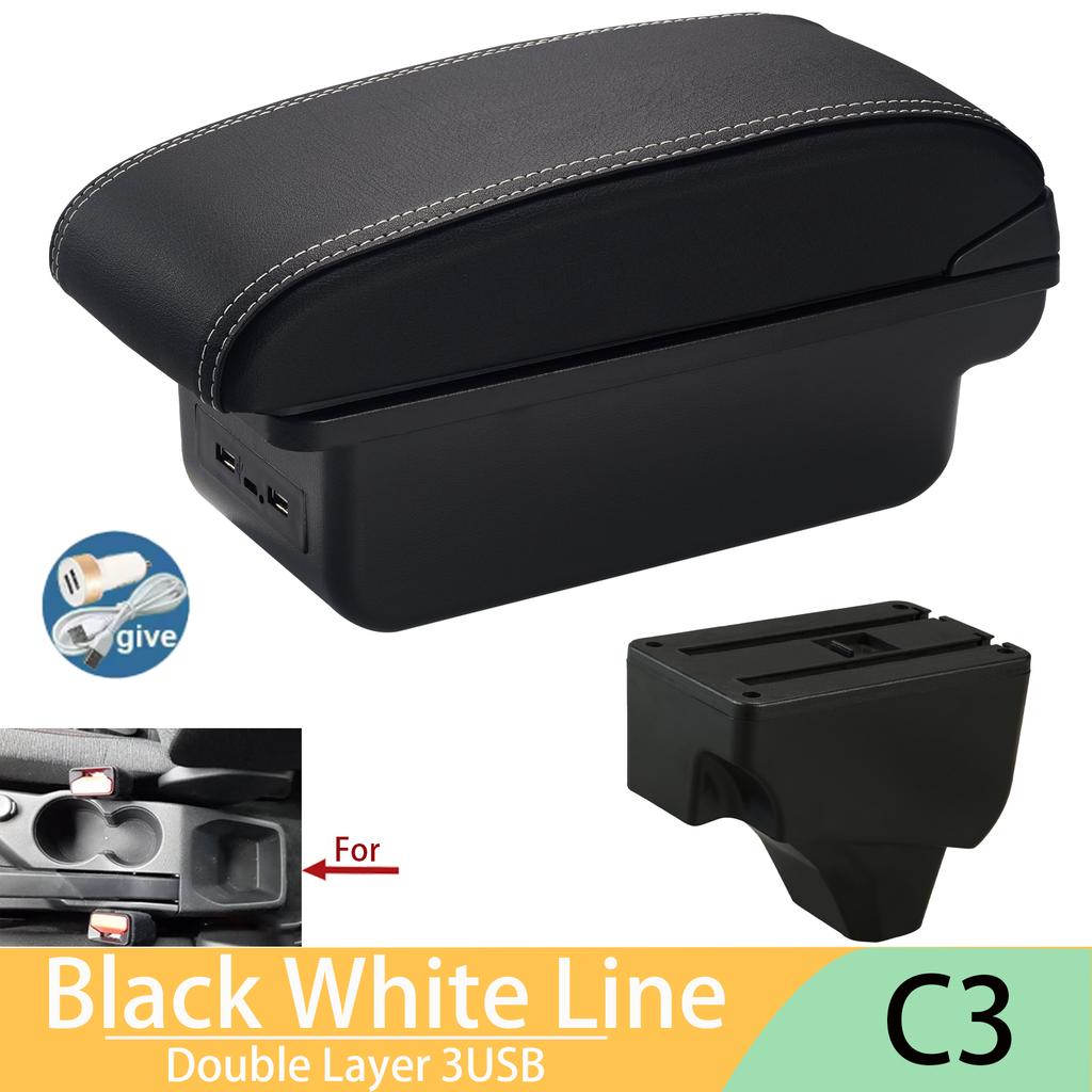 For Peugeot 2008 Armrest For Peugeot 208 Car Armrest Box 2019-2025 Retrofit Parts Interior Details Storage Box Accessories