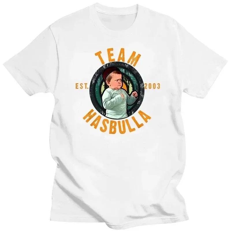 2024 Hasbulla Fighting T Shirt Mini Khabib Blogger T-Shirt Crew Neck Men Tees Retro Tops Funny Graphic Women Tshirt Streetwear