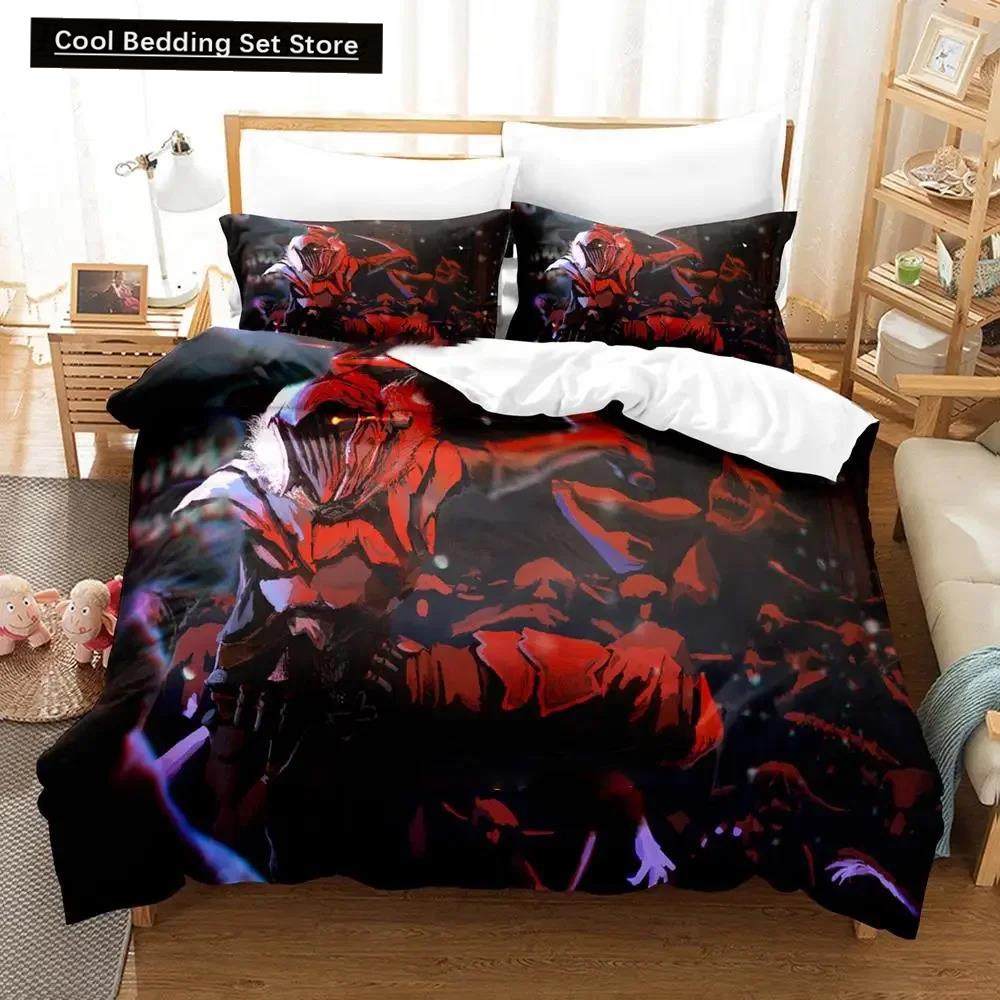 3D Anime Goblin Slayer Bedding Set Duvet Cover Bed Set Quilt Cover Pillowcase Comforter King Queen Size Boys Adult Bedding Set