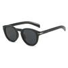  Retro Round Men Polarized Sunglasses Shades UV400 Fashion Brand Designer Matte Blue Women Rivets Sun Glasses