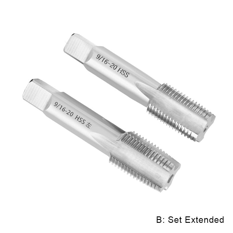 

Метчик для нарезания резьбы на педали велосипеда из быстрорежущей стали, лево-правосторонняя резьба, сверла для ремонта, набор шатунов для велосипеда, инструменты для нарезания резьбы на 9/16 дюйма