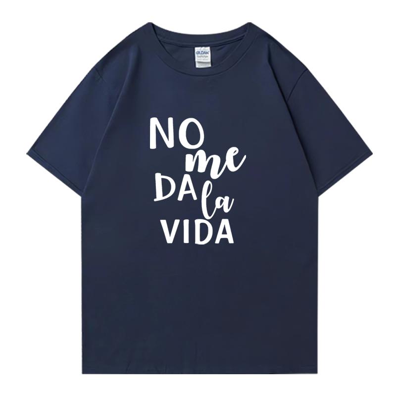 Fashion Letter It Doesn't Give Me Life Street Hip Hop Tee shirt 100% Cotton Men Women Printed Tops Unisex short sleeve t-shirts