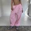 European and American Striped Women's Spring and Autumn Loose Wide Leg Sports Pants