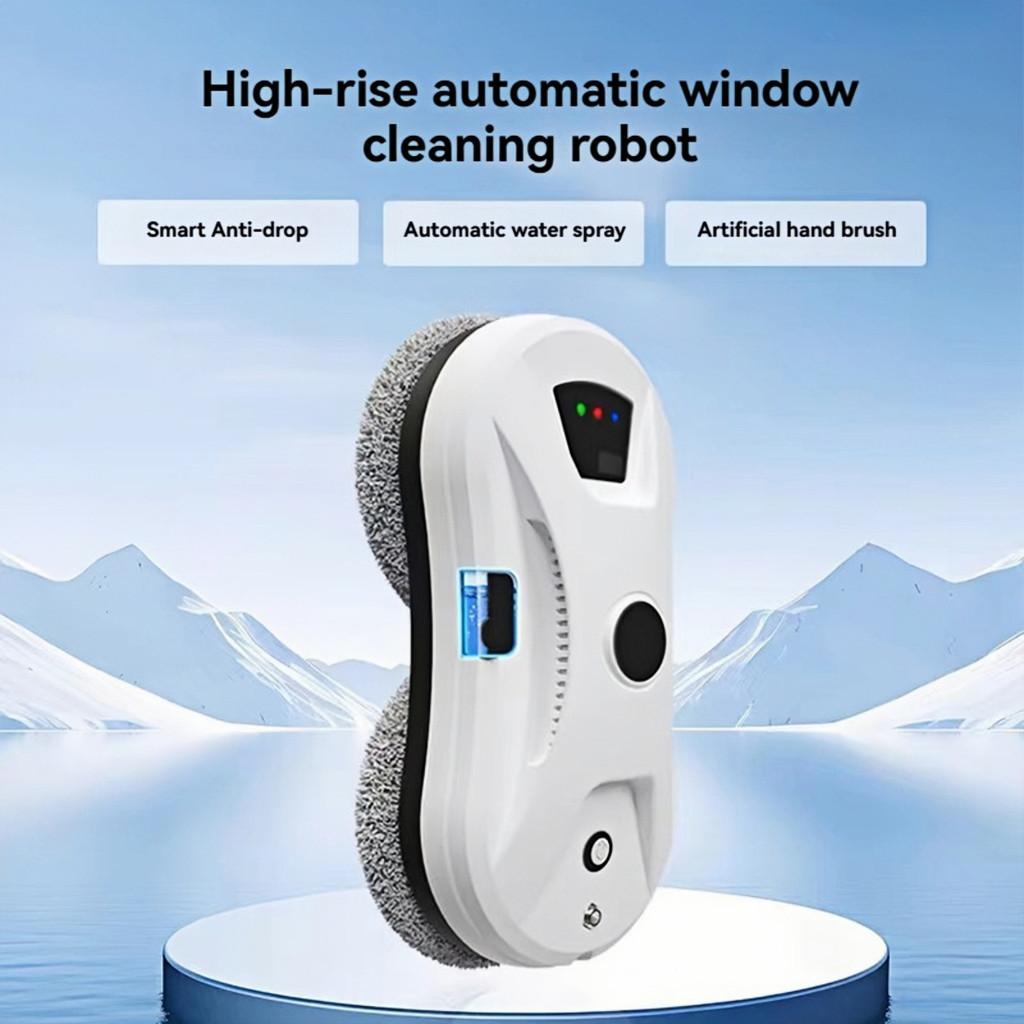 Remote Control Glass Cleaning Machine Electric Automatic Smart Water Spray Window Cleaning Robot High-rise Window Cleaner