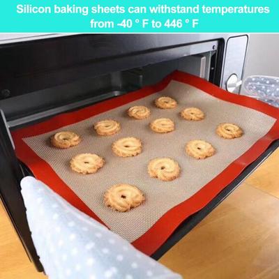 42cm Silicone Baking Mat Non-Stick Reusable Baking Sheet For Oven Food-Grade Silicone Mats For Baking Cookies Macarons Bread
