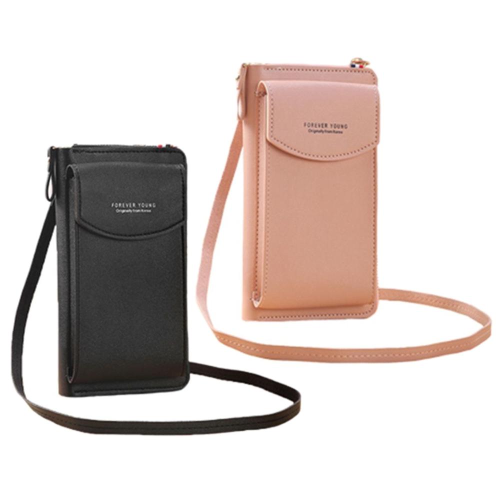 

Capacity Card Holder PU Leather Wallet Handbag Women Purses Shoulder Strap Bag Mobile Phone Bags