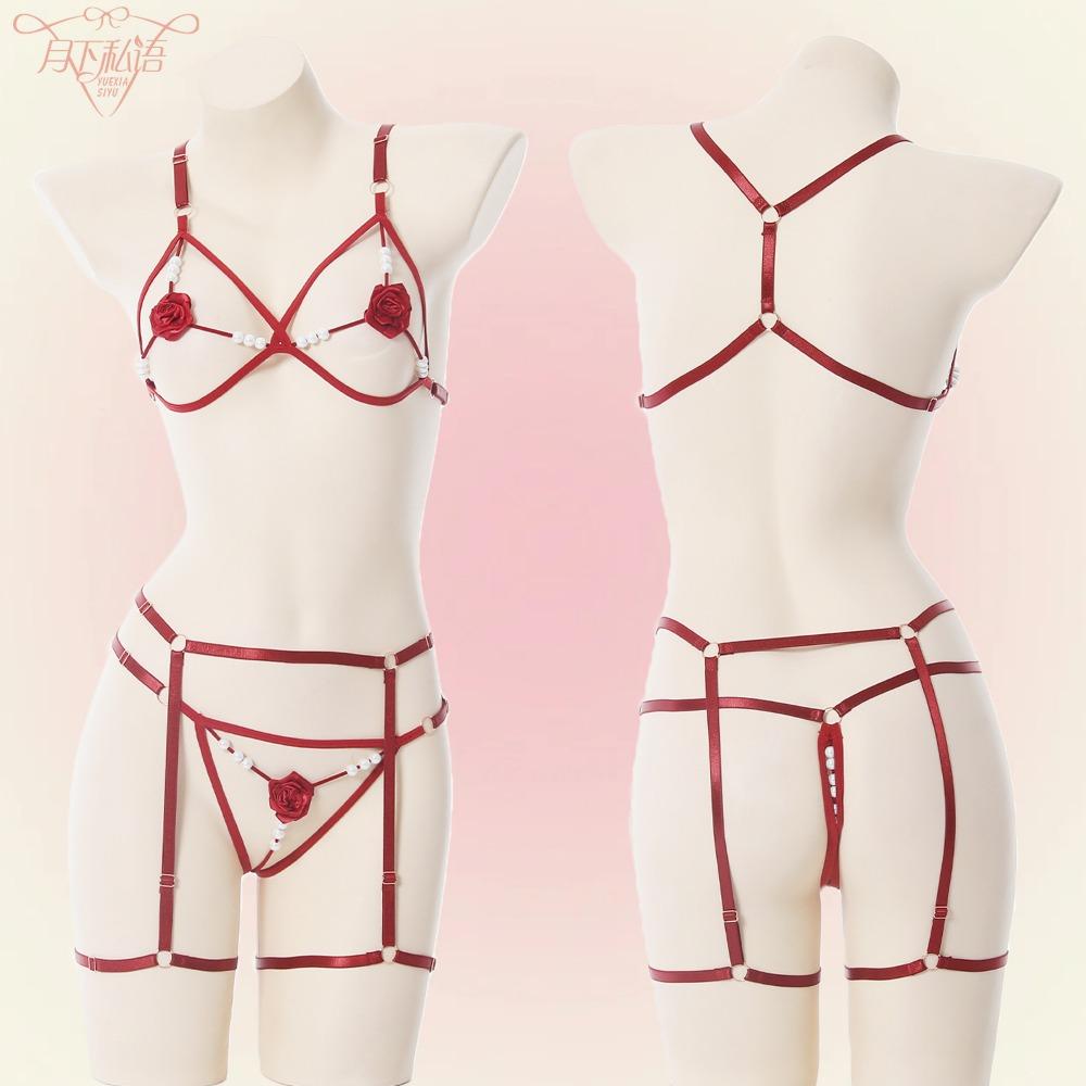 Whispering Under The Moon, Charming Mini Flower Sex Set, Three-point Cute Wholesale 9308