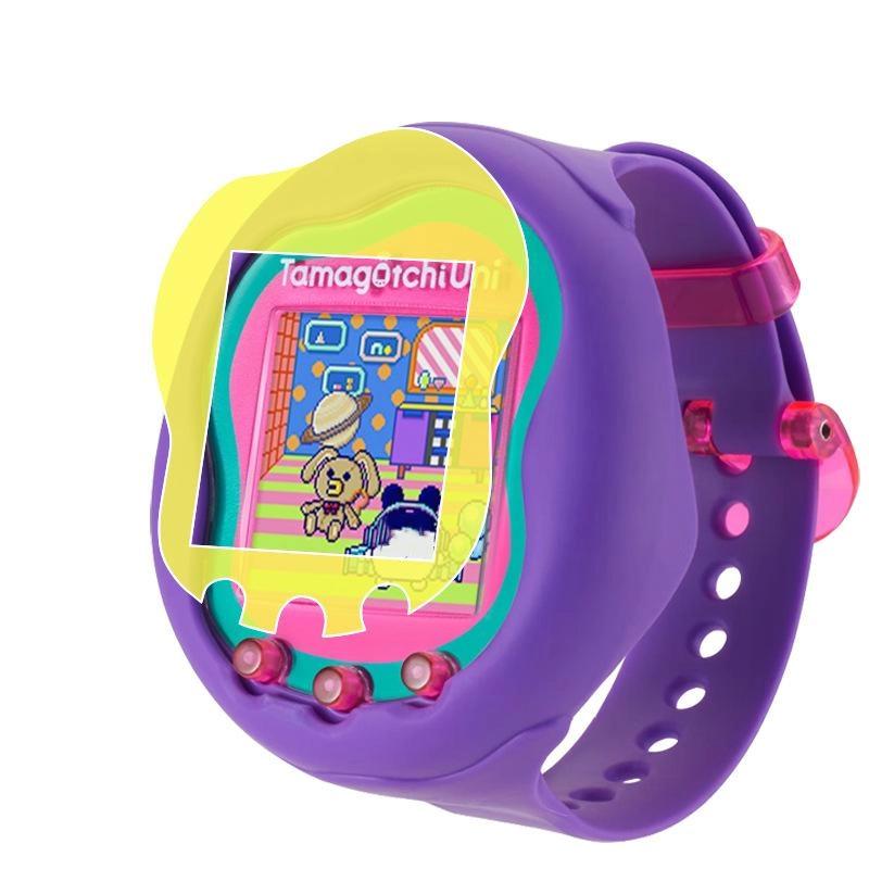 HD Anti-Scratch PET/TPU Screen Guard Protector Film Set For Tamagotchi Game Console Anti-Fingerprint Uni Band Pet Accessories
