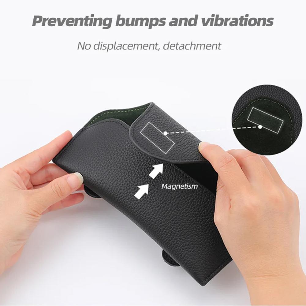 1pc Car Visor Sunglass Holder, Magnetic Clip for Glasses & Tickets, Universal Fit for Auto Sun Visor, Interior Organizer