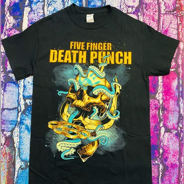 

Five Finger Death Punch Tour Tee shirt Short Sleeve IL058 Unisex T-Shirt XXXXL