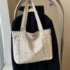 New Cross-border Canvas Large-capacity Shoulder Bag All-matching Commuter Student Class Handbag Casual Tote