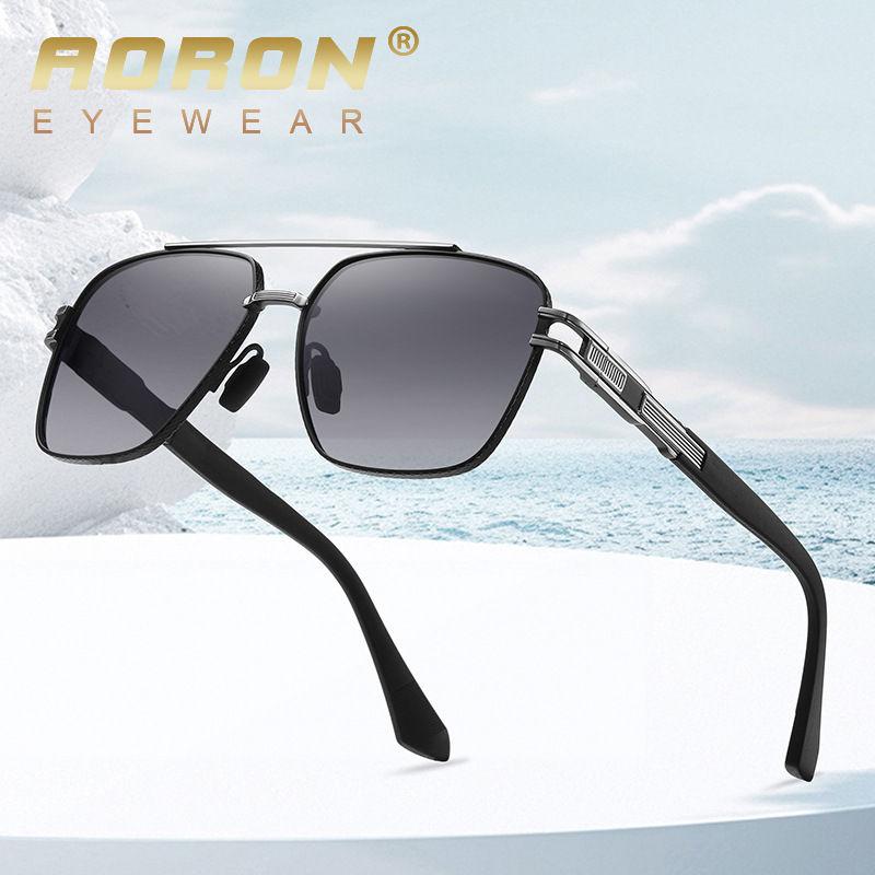 Metal Frame Polarized Sunglasses for Women Men Unisex Fashion Big Lens UV400 Anti Glare Glasses Outdoor Sports Driving Fishing Eyeglasses GZW
