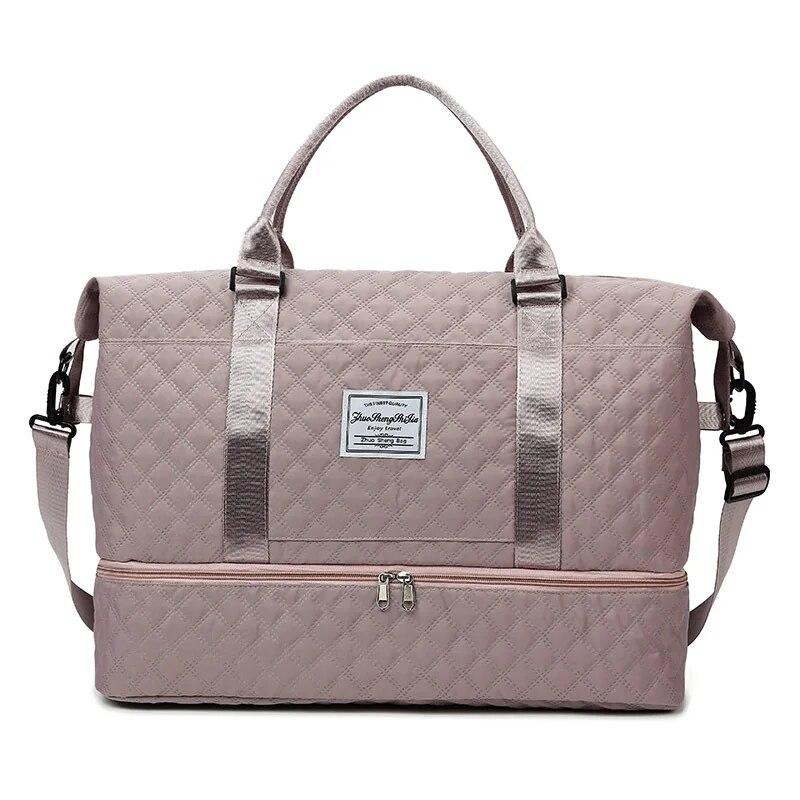 

Women s Bag Large Capacity Dry and Wet Separation Individual Shoe Storage Women s Crossbody Bag Travel Bag Sports Large(Max Length 50cm) фиолетовый