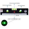 Aluminium Alloy Measuring Tape Spirit Laser Level Horizontal Vertical Line Rule