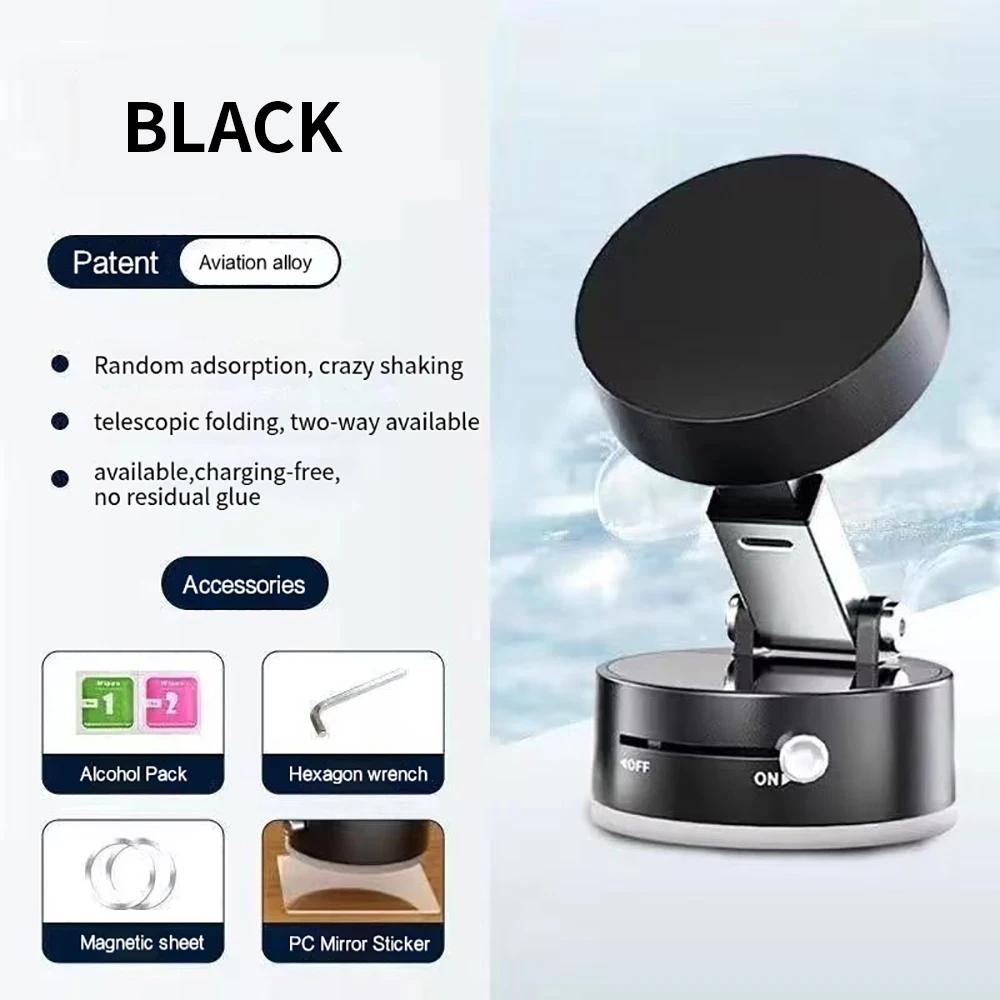 Universal 360° Vacuum Magnetic Suction Cup Folding Swivel Stand Dashboard Windshield Rotation for Car Smartphones Support Frame
