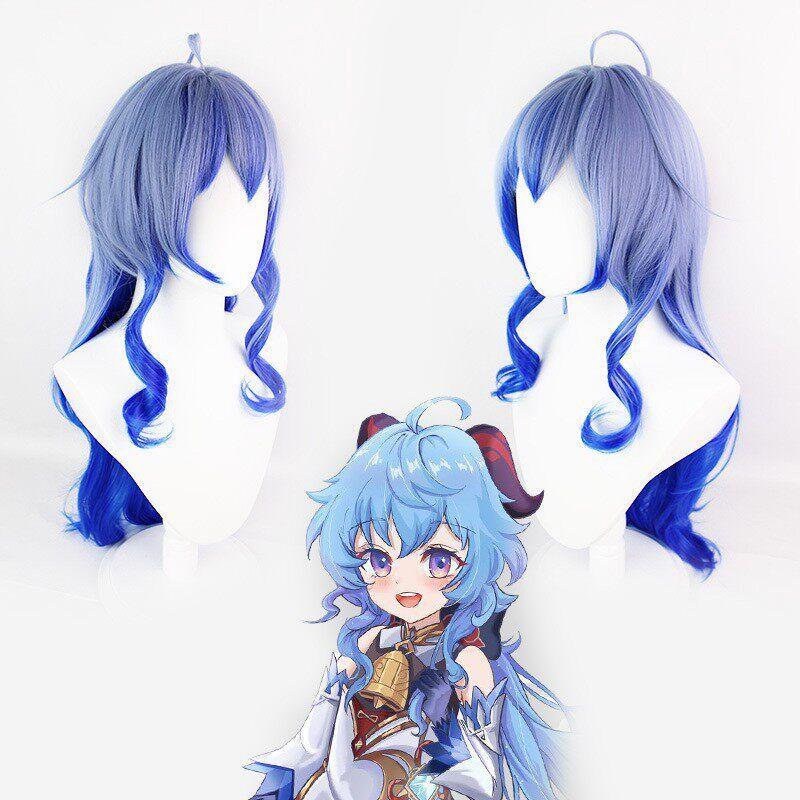 Genshin Impact Cosplay Costumes Genshin Symphony Concert Ganyu Cosplay Outfit Game Cosplay Clothing Cosplay Costume Factory Ganyu Wig for Concerts One size