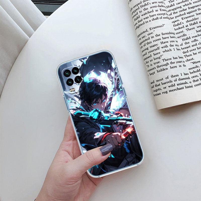 

S-Solos L-levelings Transparent Phone Case for Motorola Moto E22I E22S E22 E32 E40 E7 E7I G Plus Power Play Stylus G22 G14 Motorola Moto G Stylus 5G (2024)