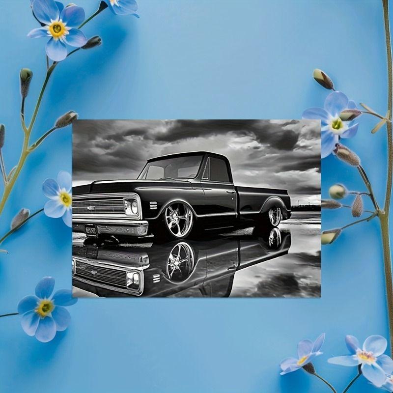 Retro Car Metal Tin Sign Vintage Garage Wall Decor