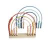 Colorful Four-Row Abacus for Early Math Learning and Teaching Aids