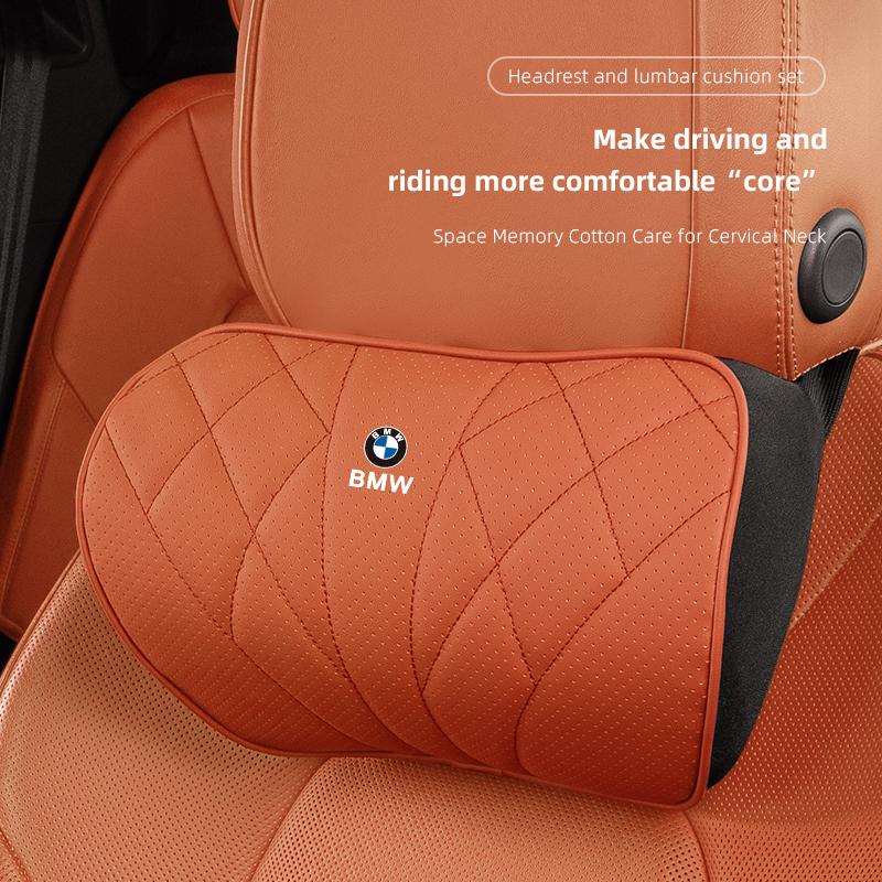 Bilsätesöverdrag Kudde Nackstöd Ländryggsstöd För BMW G30 G32 G01 G02 G05 G06 G07 G26 G23 G22 F40 F20 G08 G16 G15