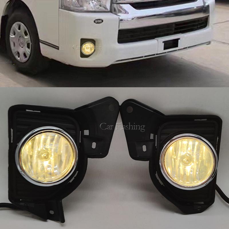 Proiectoare ceață auto Lampă ceață Bumper frontal Pentru Toyota Hiace 2014 2015 2016 Cablaj Cabluri Capac Grilă Halogen