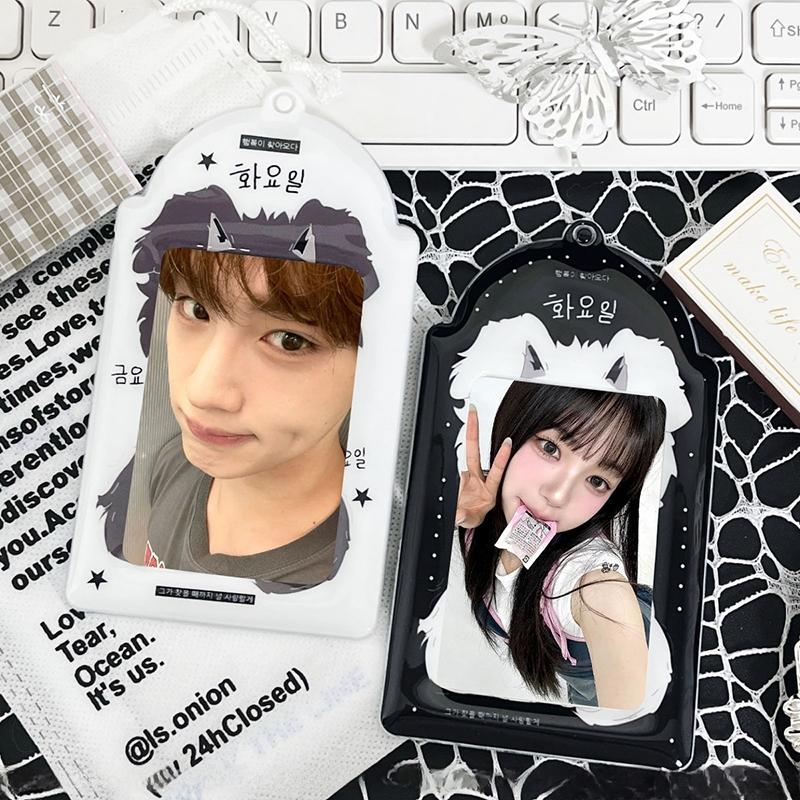 Kpop Holder na Fotokartki Segregator Fotokartki Ramki Karty Idolów Stojak na Wyświetlanie Breloczek do Torebek Karty Kpop Książka Kolekcjonerska