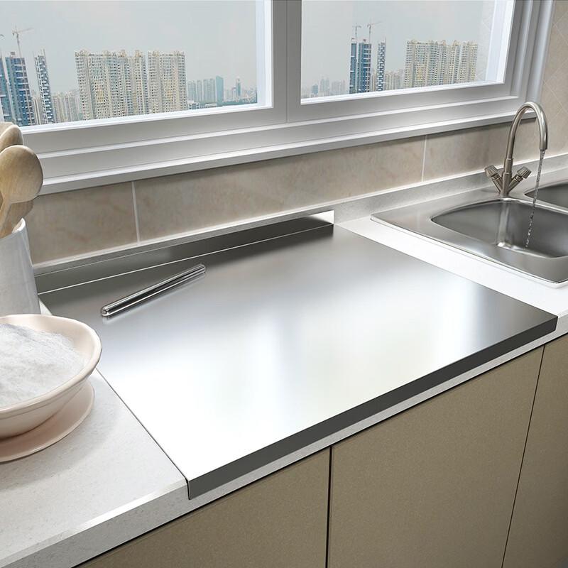 Tabla de Cortar de Cocina de Acero Inoxidable 316 con Borde Plegado