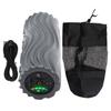 Electric Yoga Foam Roller Muscle Pain Fatigue Relief Fitness Massage Column(Dark Gray USB Type)