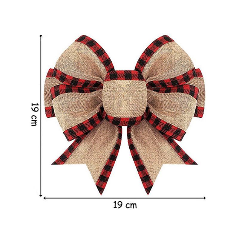 New Red Christmas Wreath, Bow, Outdoor Decoration, Velvet Sequins,reindeer Bow, Outdoor Use During The Christmas Holiday 2025