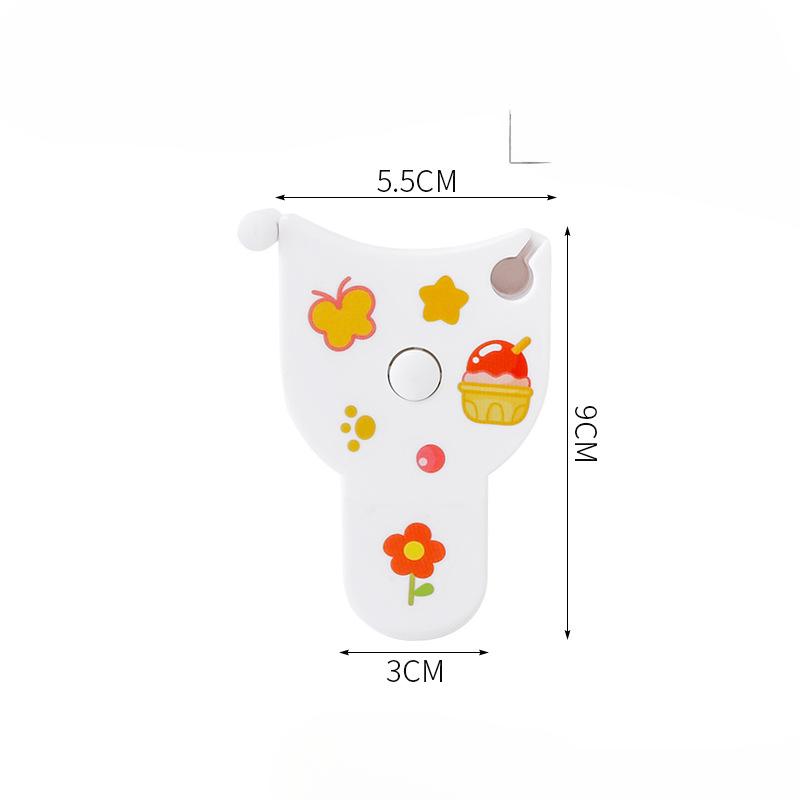 

Студенческая трехмерная рулетка для фитнеса, измерения груди, измерения бедер, портативная измерительная линейка, мягкая измерительная рулетка, женская 5.5*9*3cm белый