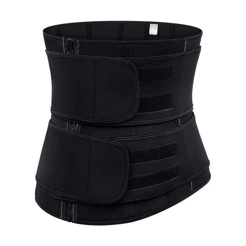 Women's Slimming Waist Trainer with Heated Double Belt & Hip Lift Zipper
