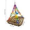 Lovebird Finch Canary Budgie Cage Perch Stand Swing Climbing Mat Straw Straw Mat Ladder Hammock Toy for Bird high quality
