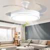 2026 Invisible Ceiling Fan Light with Integrated LED Chandelier for Living Room